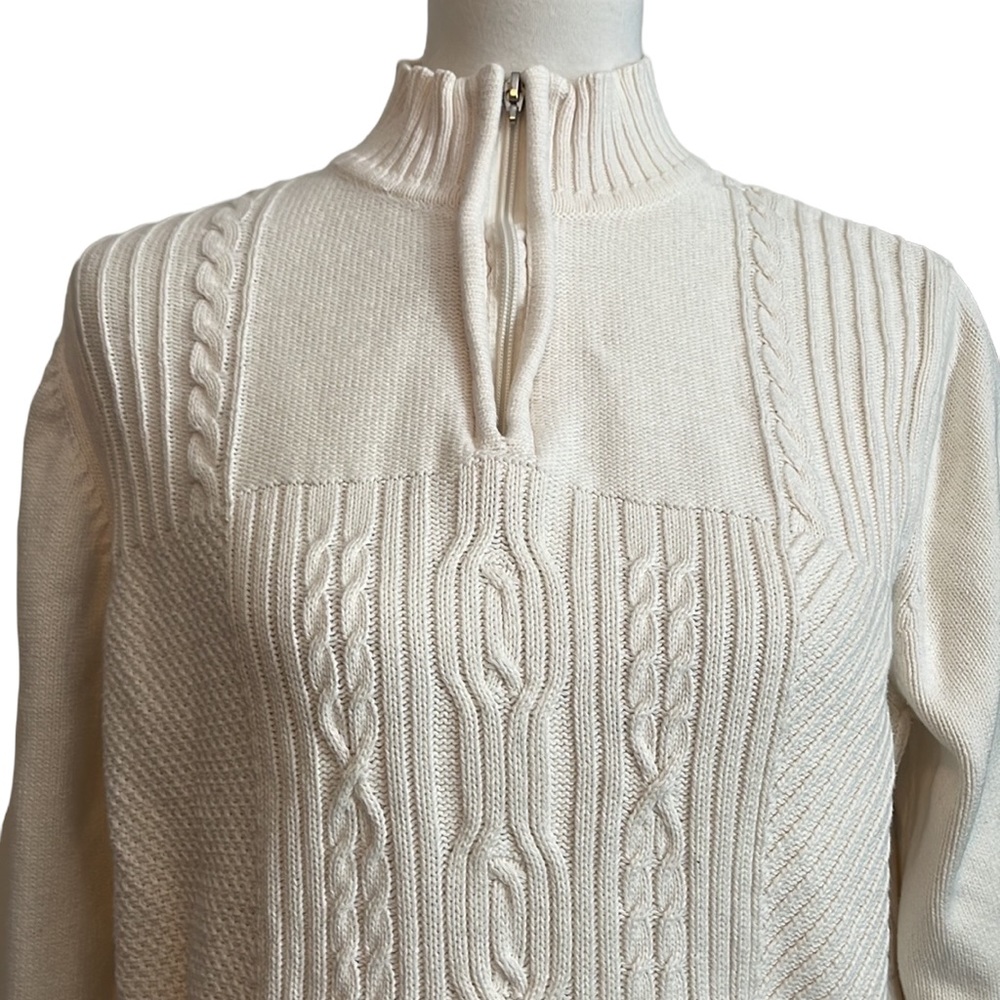 Vintage Karen Scott quarter zip sweater - Picture 2 of 5